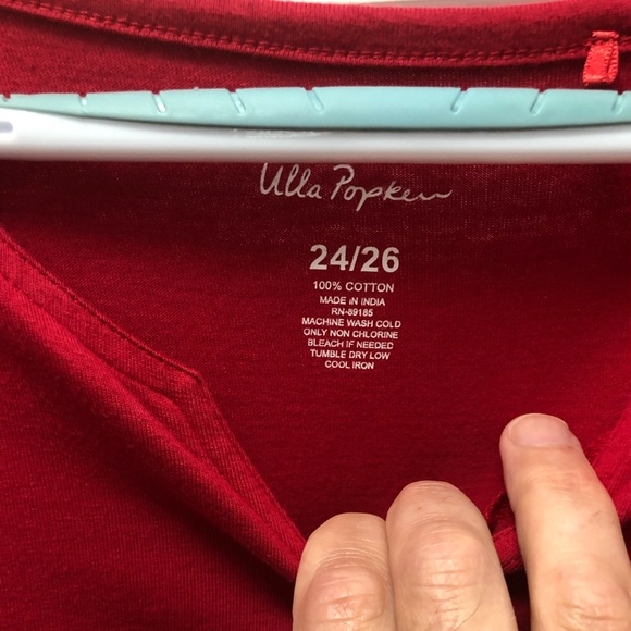 EUC 24/26 Ulla Popken Red Dress - Picture 3 of 7